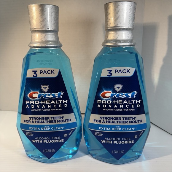 Crest Other - 2-Crest Pro-Health Advanced Multi-Protection Fluoride Mouthwash Exp 2021 Sealed